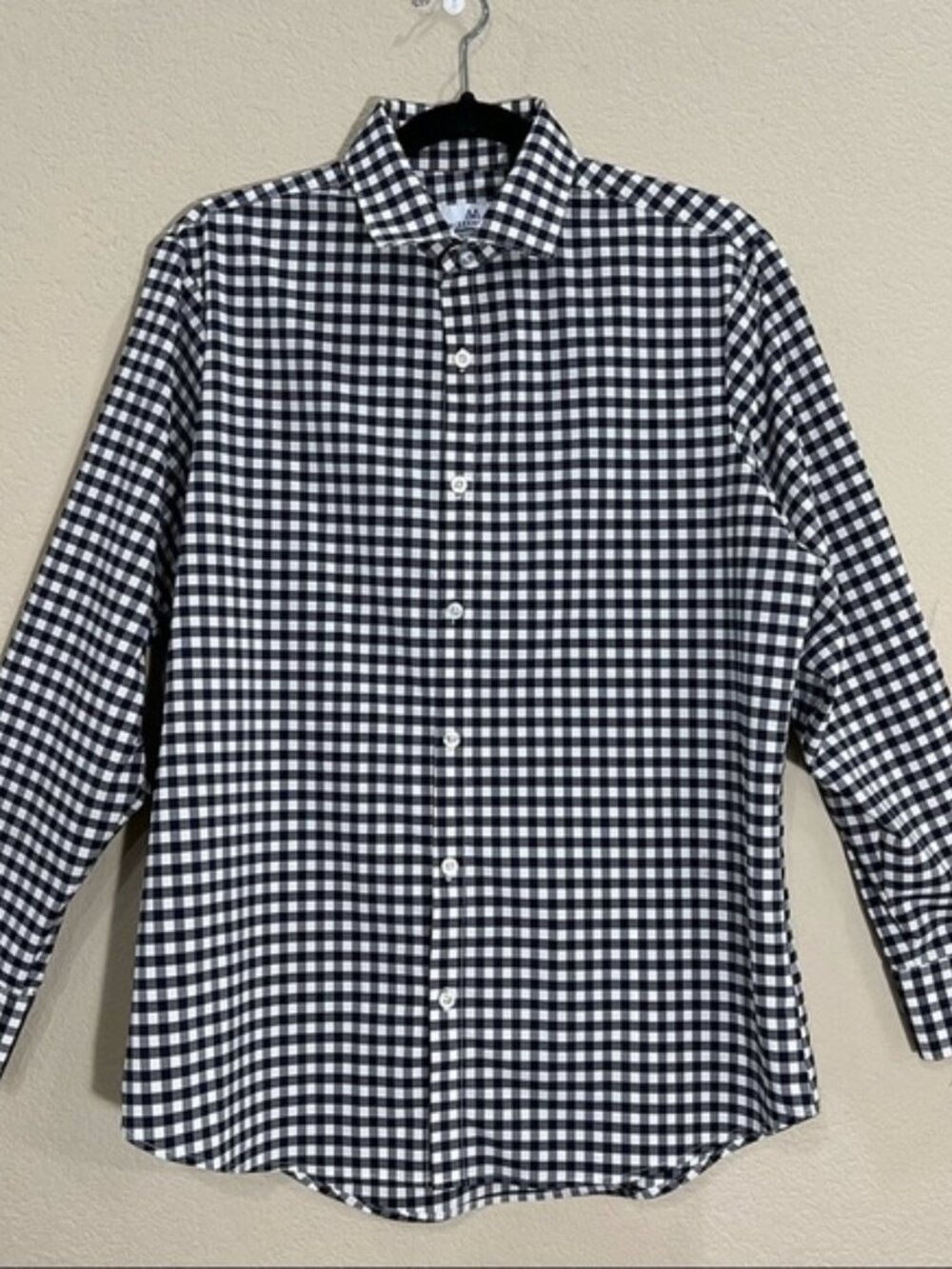 MIZZEN + MAIN Plaid L/S Button Down Shirt Men's Sz S Standard Fit Outdoor Hiking